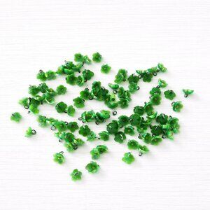 Vintage Flower Beads - Wire Backs